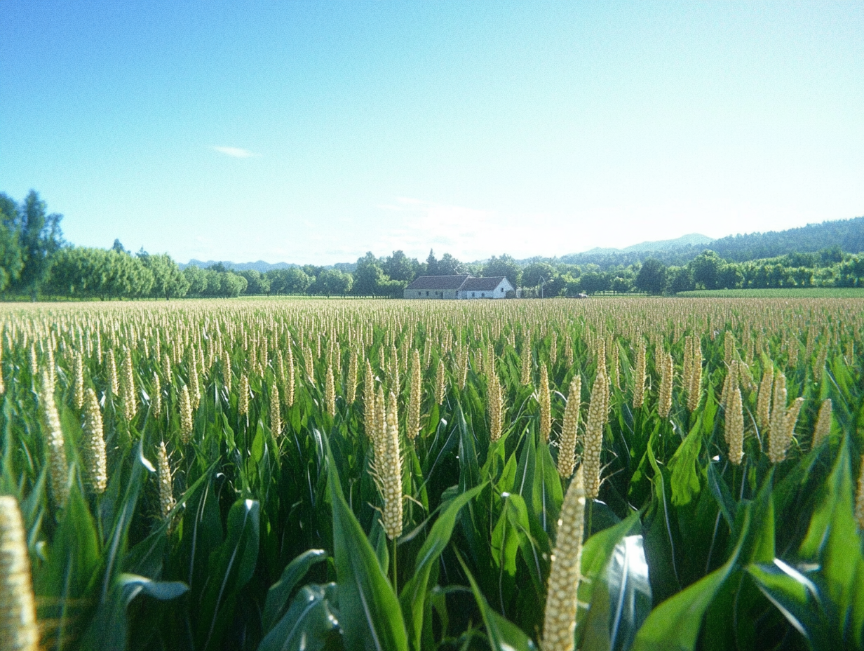 Organic Corn Field
